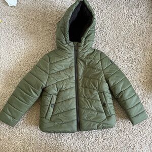 Michael Kors Hooded Puffer Jacket 4 in Army Green/Dark Loden